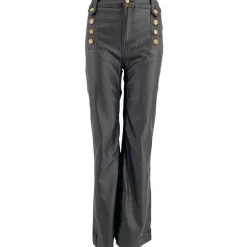 J By J 9252 Coated Wide Pants Gold/Black