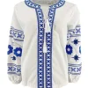 J By J 3672 Embroidery Blouse White