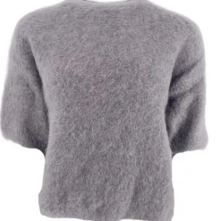 J BY J 28008 Kid Mohair Knit Grey