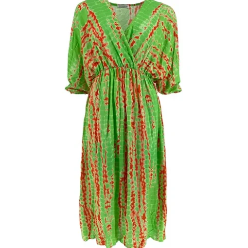 J BY J 8993 LONG DRESS GRØN