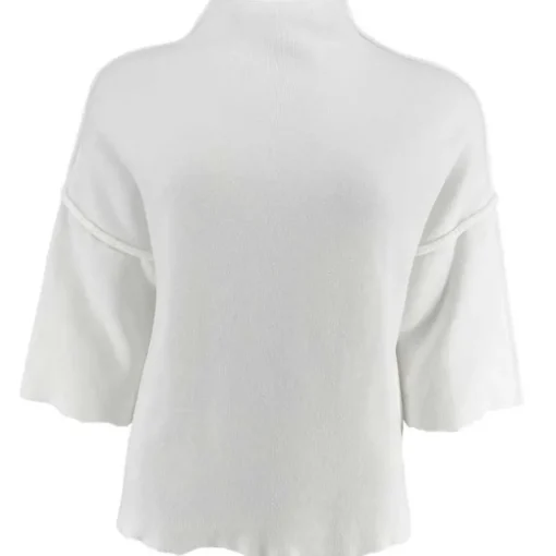 J By J 8162 Oversized Knit White