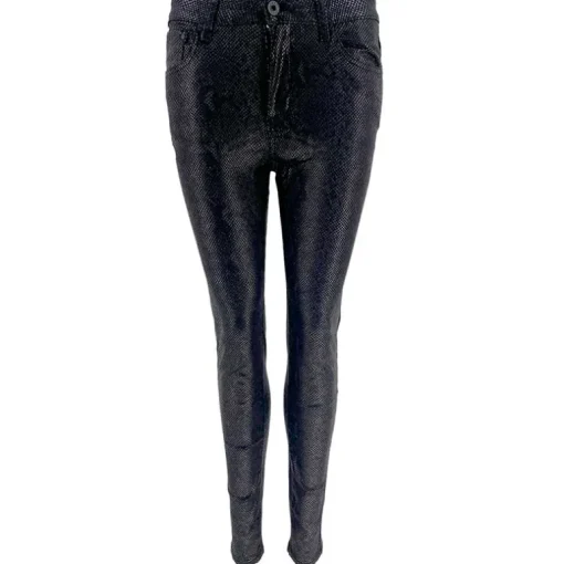 J BY J 6856 SNAKE PRINT PANTS SORT