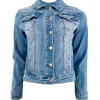 J BY J 1036 Stretch Denim Jacket Blå