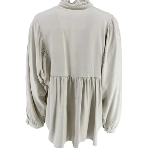 J By J 81690 Tencel Shirt Light Grey
