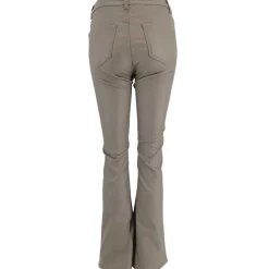 J By J 6866 Wide Stretch Pants Coated Taupe