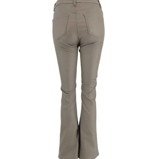 J By J 6866 Wide Stretch Pants Coated Taupe