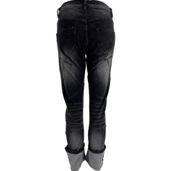 J By J H8247 Washed Stretch Jeans Sort