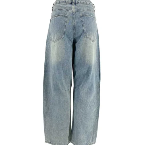 J By J High Waist Loose Jeans Blue