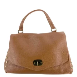 J By J Medium Leather Bag Camel