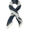 J By J Slik-Viscose D Mini Scarf Black
