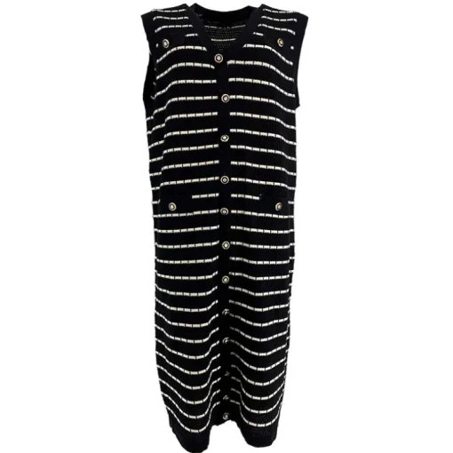 J By J ZS 88045 Striped Knit Dress Sort