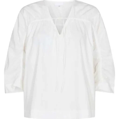 LEVETE ROOM LR-BRADIE 3 BLOUSE HVID