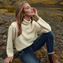 MOS MOSH MMAIDY THORA ROLLNECK KNIT OFF WHITE