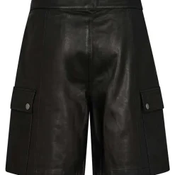 Mos Mosh MMAnne Leather Shorts Black