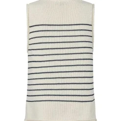 Mos Mosh MMAubin SL Stripe Knit Top Ecru