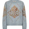 Mos Mosh MMDaya Mohair Intarsia Knit Skyway