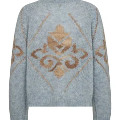 Mos Mosh MMDaya Mohair Intarsia Knit Skyway