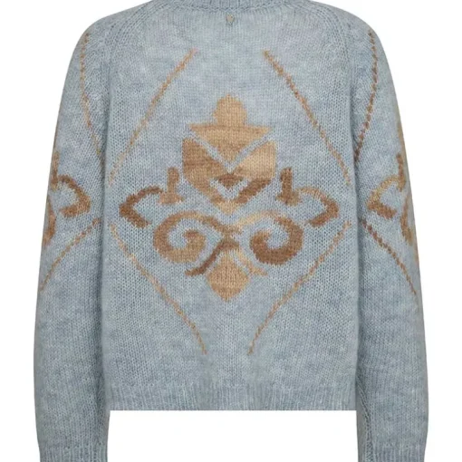 Mos Mosh MMDaya Mohair Intarsia Knit Skyway