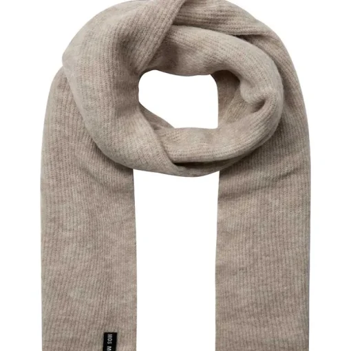 Mos Mosh MMThora Knit Scarf Feather Gray