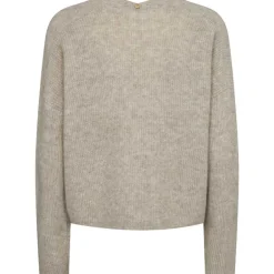 Mos Mosh MMThora Relax Knit Cardigan Feather Gray