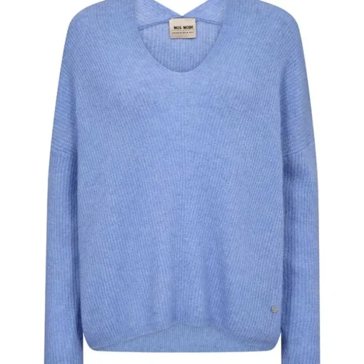 Mos Mosh MMThora V-Neck Knit Hydrangea