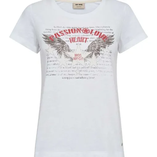 Mos Mosh MMZibby O-SS Tee White