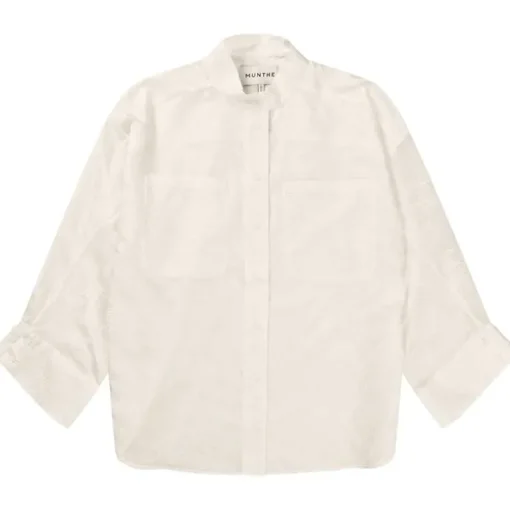 Munthe Fortunato Embroidery Shirt White