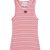 Munthe Tezza Striped Top Red