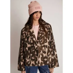Munthe Tigar Leopard Jacket Brown