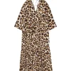 Munthe Ublue Long Leopard Dress Mocca