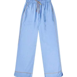 Munthe Ukava Loose Pinstripe Pants Blue