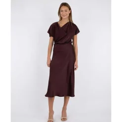 Neo Noir Bovary Skirt Burgundy