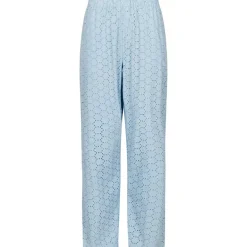 Neo Noir Claira Broiderie Pants Lyseblå