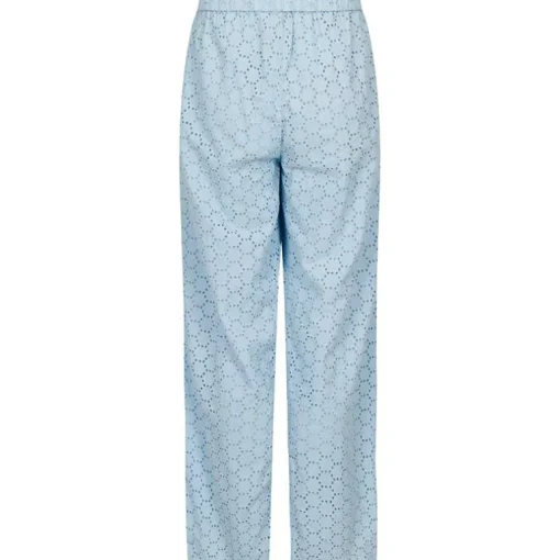 Neo Noir Claira Broiderie Pants Lyseblå