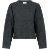 Neo Noir Detri Solid Knit Blouse Antracit