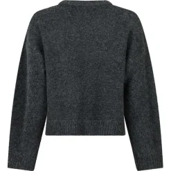 Neo Noir Detri Solid Knit Blouse Antracit