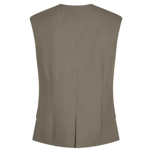 Neo Noir Gamina Structure Waistcoat Khaki