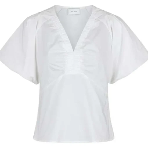 Neo Noir Irina Poplin Blouse White