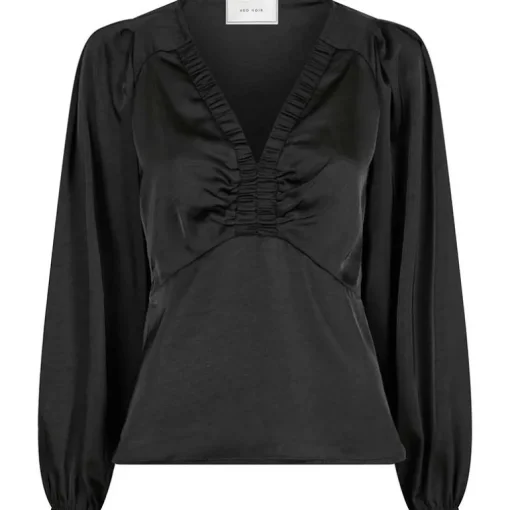 Neo Noir Istana Heavy Sateen Blouse Black