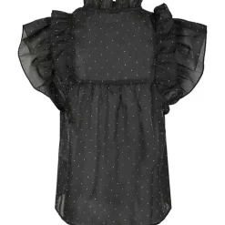 Neo Noir Jayla Bedazzled Top Black