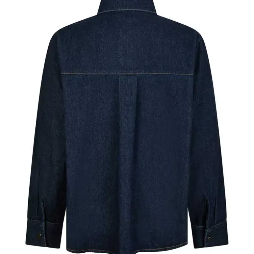 Neo Noir Lash Denim Shirt Dark Blue