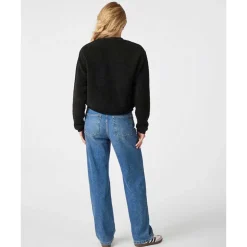 Neo Noir Limo Fluffy Knit Cardigan Black