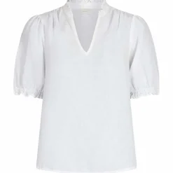 Neo Noir Odesa Linen Blouse Hvid