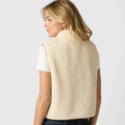 Neo Noir Scout Teddy Waistcoat Off White