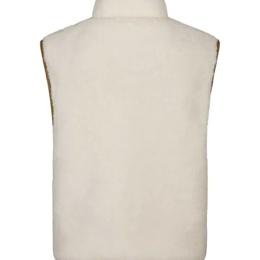 Neo Noir Scout Teddy Waistcoat Off White