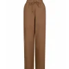 Neo Noir Sonar Linen Pants Mørk Sand