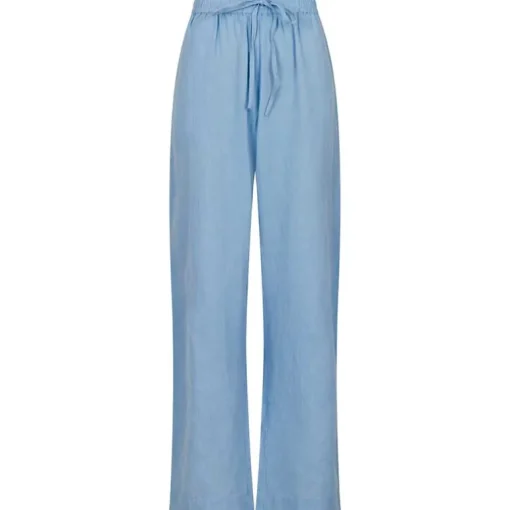 Neo Noir Sonar Linen Pants Lyseblå