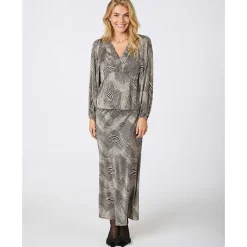 Neo Noir Vicky Floating Wave Skirt Dark Sand