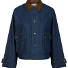 Neo Noir Vista Denim Cord Jacket Blue