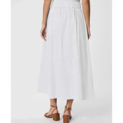 Neo Noir Yara Poplin Skirt White